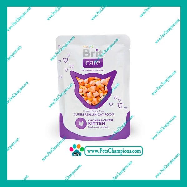 Brit Care Chicken & Cheese Pouch Kitten 80gr