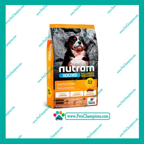 S3 Nutram Sound Large Breed Puppy 11.4 Kg