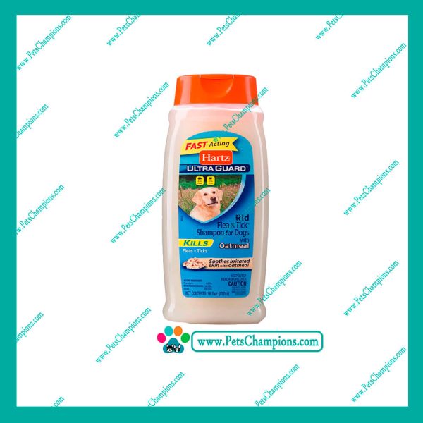 HARTZ HUG RIDFLEA DOG OATMEAL- SHAMPOO ANTIPULGA DE AVENA 532ML