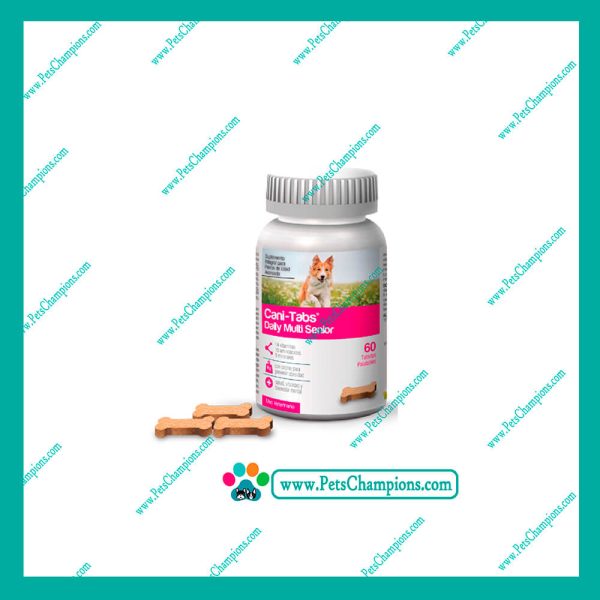 Agrovet Market Cani Tabs Daily Multi Senior - Frasco de 60 Tabletas