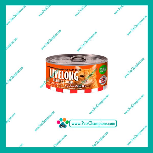LIVELONG - Pato+Pavo+Pollo Patè 156gr