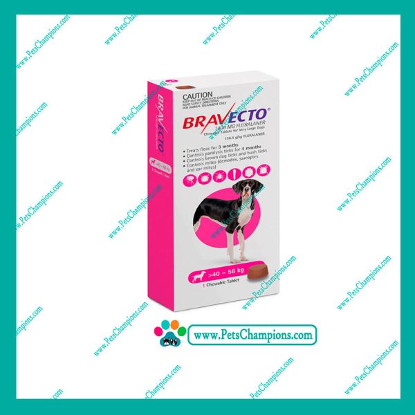 BRAVECTO COMPRIMIDO   – ANTIPULGAS  40-56kg