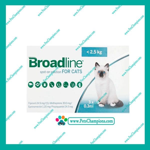 BROADLINE FELINOS – Antipulgas Pipeta Hasta 2.5Kg