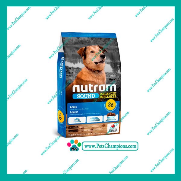 S6 Nutram Sound Adult Dog 11.4 Kg