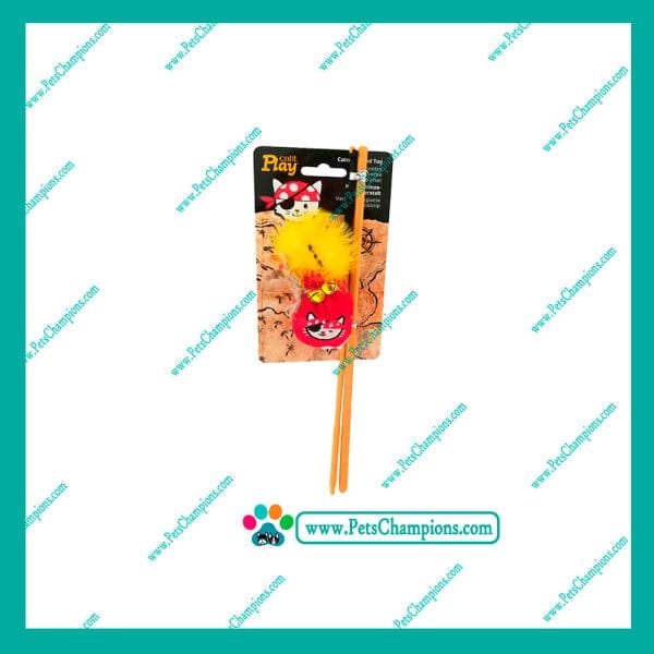 CAT IT PLAY PIRATES C/CATNIP & PLUMAS