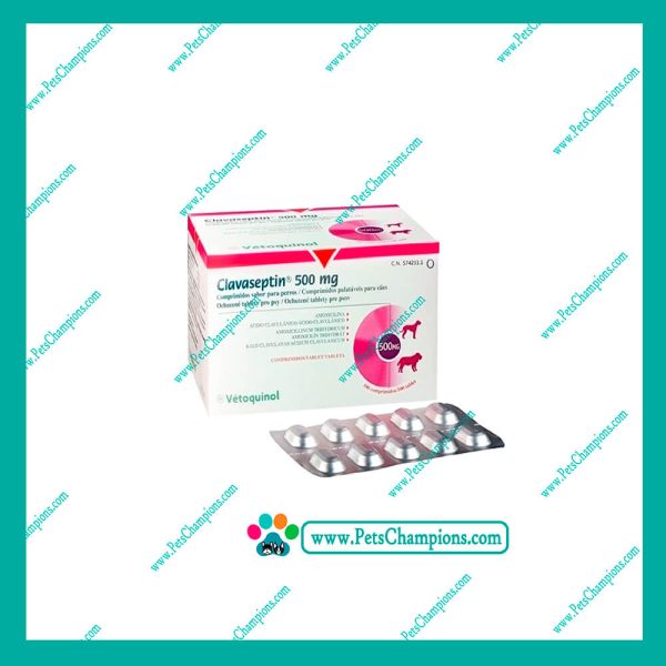 Vetoquinol Clavaseptin 50mg - Blister 10 Comprimidos