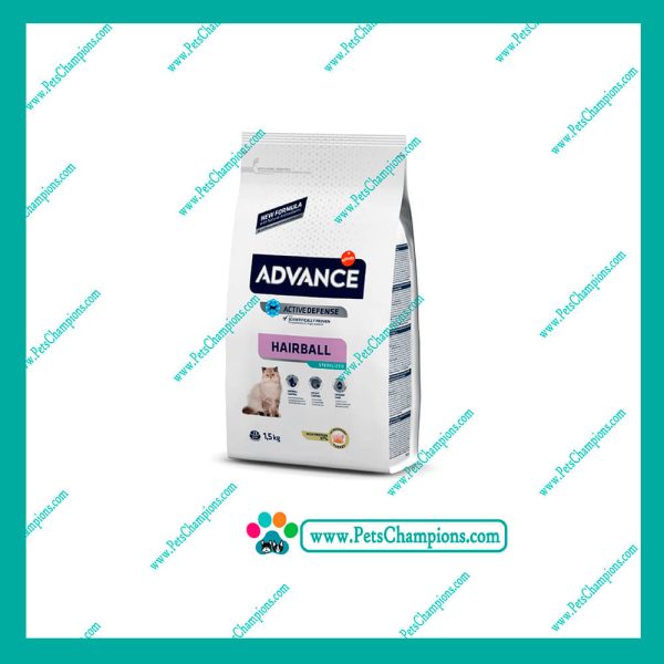 ADVANCE FELINOS - Gato Adulto Hairball sterilized 3Kg