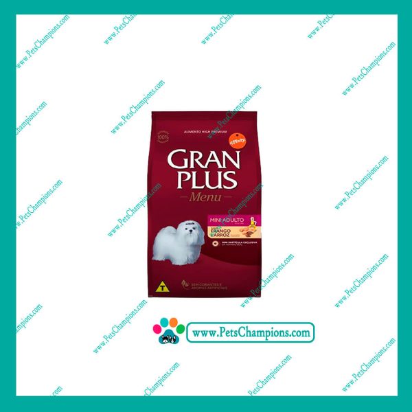 GRAN PLUS MENU PERRO  - MINI ADULTO POLLO Y ARROZ