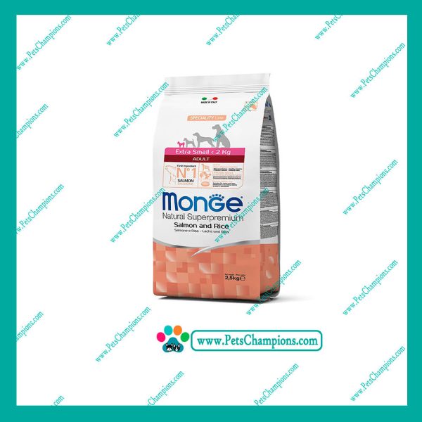 Monge - Adult Extra Small Salmon y Arroz 2.5Kg