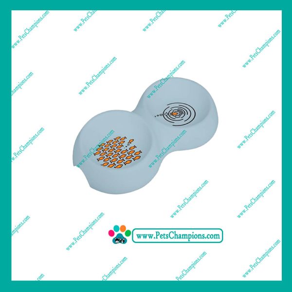 Vanness - Ecoware Plato Doble Pequeño con Patas de Silicona Antideslizantes - Imagen 2