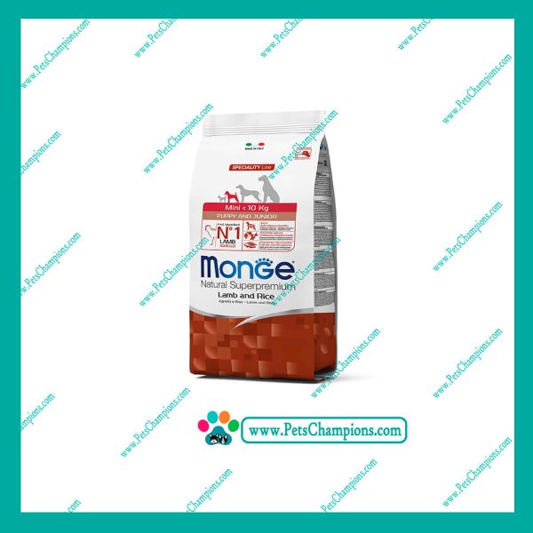 Monge - Mini Puppy & Junior Cordero y Arroz 2.5Kg