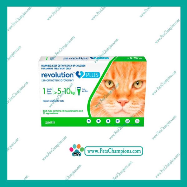 ZOETIS -  Pipetas Revolution Plus Cat 5 a 10kg  (1 Unidad)