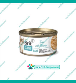 Brit Care Cat Sterilized Tuna Patè With Shrimps 70gr