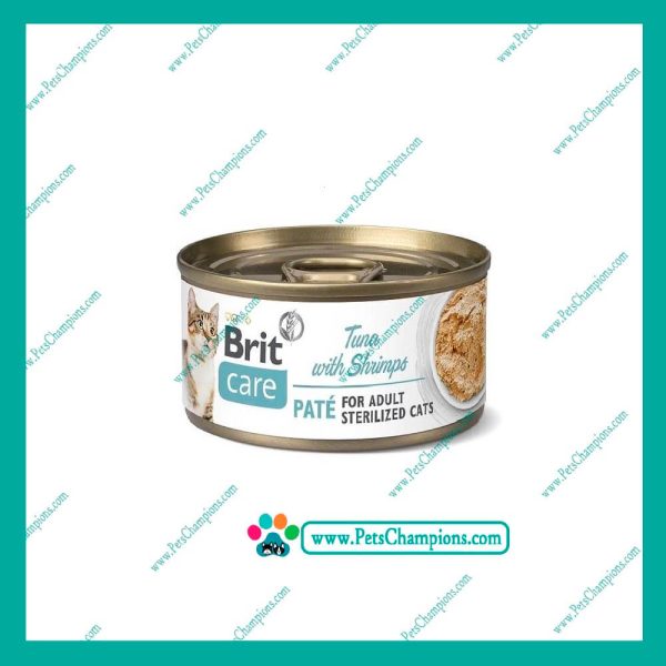 Brit Care Cat Sterilized Tuna Patè With Shrimps 70gr