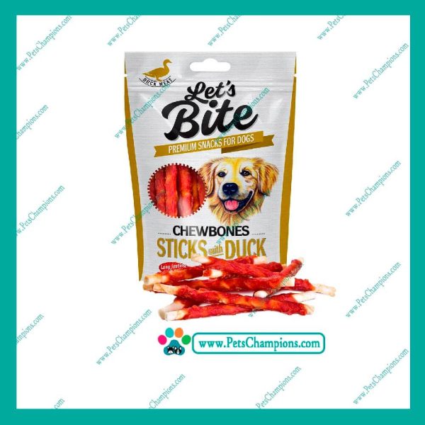 Let´s Bite Chewbones Sticks With Duck 80gr
