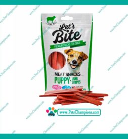 Let´s Bite Meat Snacks Puppy Lamb Stripes 80gr