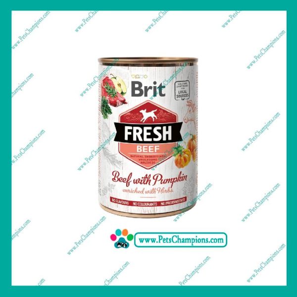 Brit Fresh Beef With Pumpkin 400gr