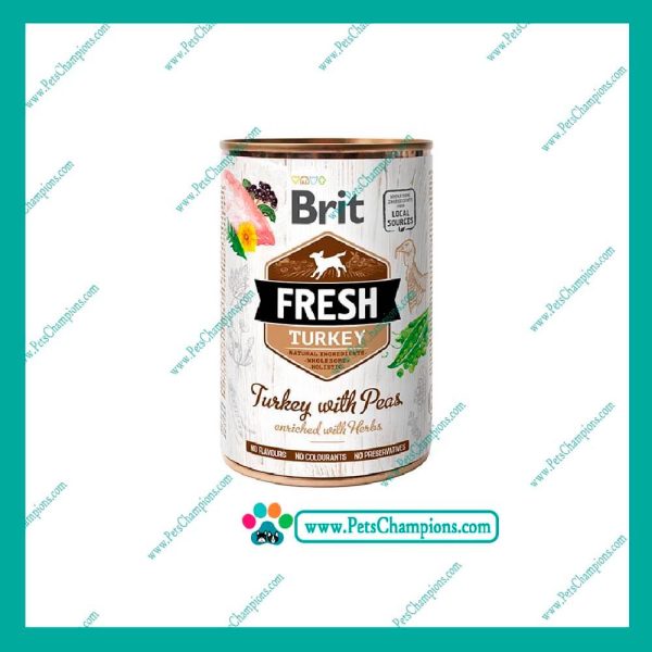 Brit Fresh Turkey With Peas 400gr