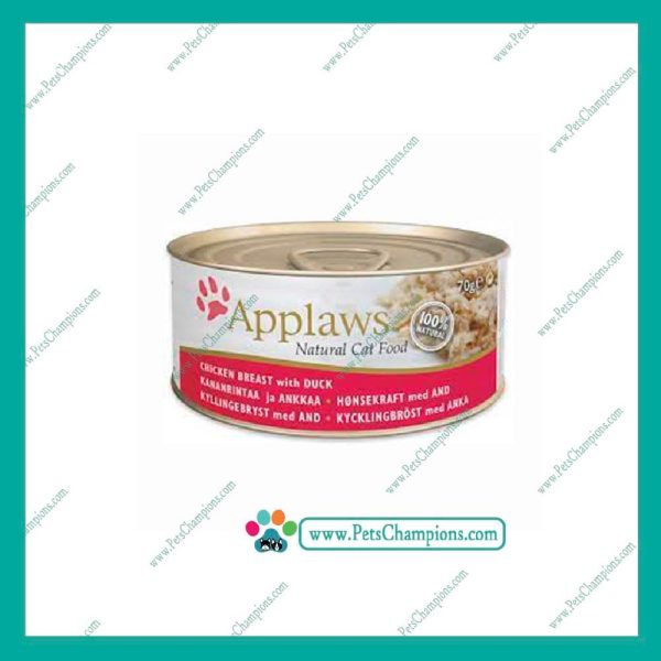 Aplaws Gato Adulto - Pechuga de Pollo y Pato 70Gr