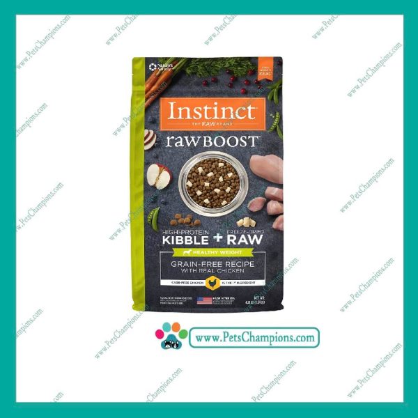 Instinct Raw Boost Kibble Pollo - Control de Peso Dog 9Kg