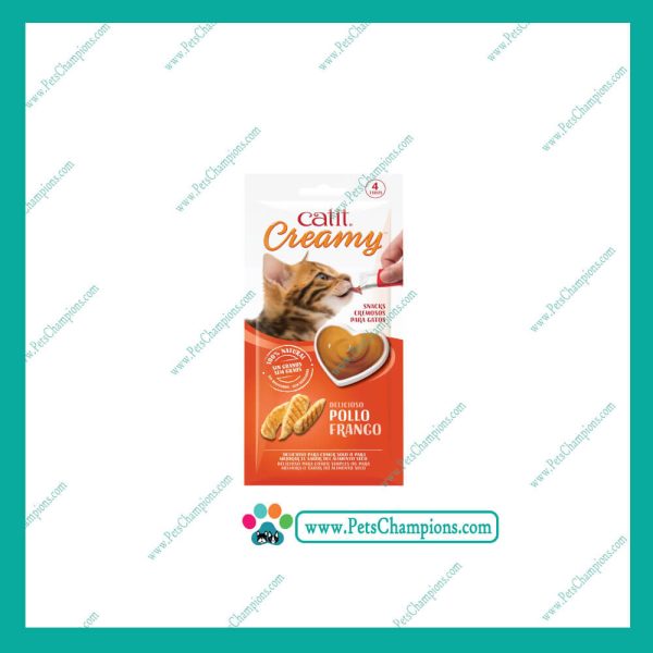 Catit Creamy Pollo Snacks Gato