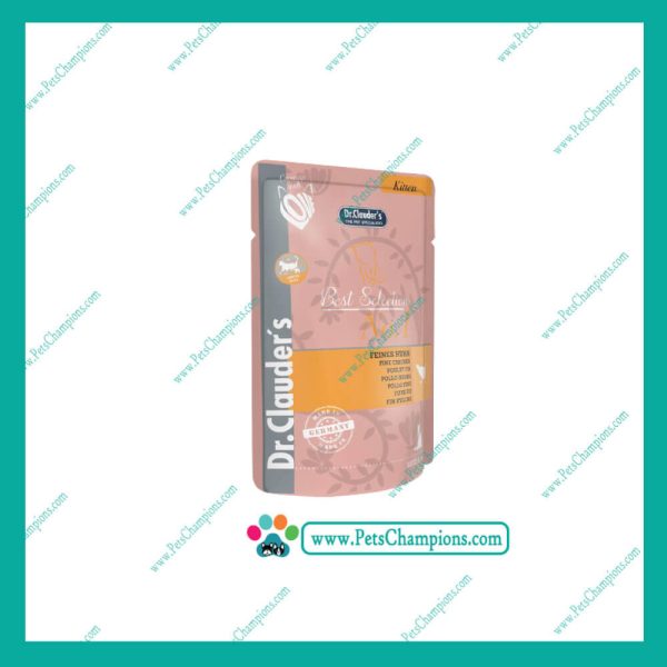 Dr. Clauder´s  Sachet Best Selection kitten No1 – Pollo Fino 85Gr