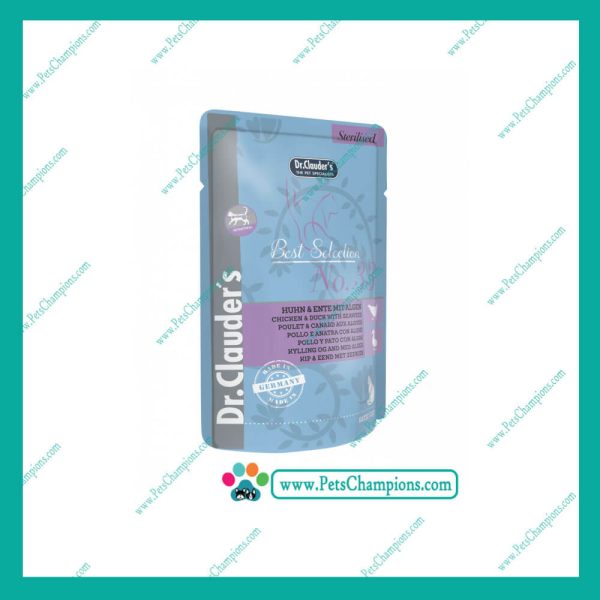 Dr. Clauder´s  Sachet Best Selection Sterilised No33 – Pollo y Pato c/ Algas 85Gr