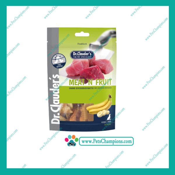 Dr. Clauder’s  Snack  Meat´n Fruit Banana & Chicken - Carne y Pollo c/ Plátano  80Gr