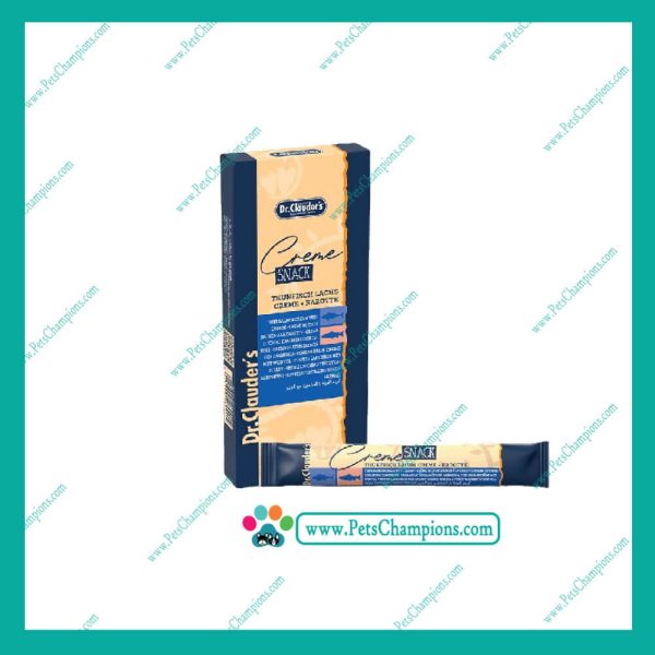 Dr. Clauder´s  Creme Snack  Atún y Salmón con Zanahoria Caja 6 Tubos de 15Gr