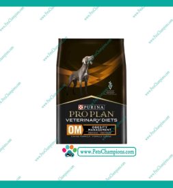 Pro Plan Veterinary Diets Canine OM Obesidad 2 Kg – Tratamiento del Sobrepeso para Perros