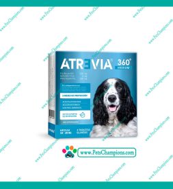 Agrovet Market Atrevia 360 Medium (10 – 20kg) – Caja de 04 Tabletas