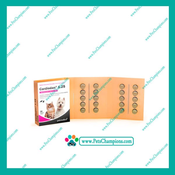 Agrovet Market Cardiodan 1.25mg (Pimobendan) Caja de 30Tabletas