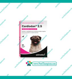 Agrovet Market Cardiodan 2.5mg (Pimobendan) – Caja de 30Tabletas