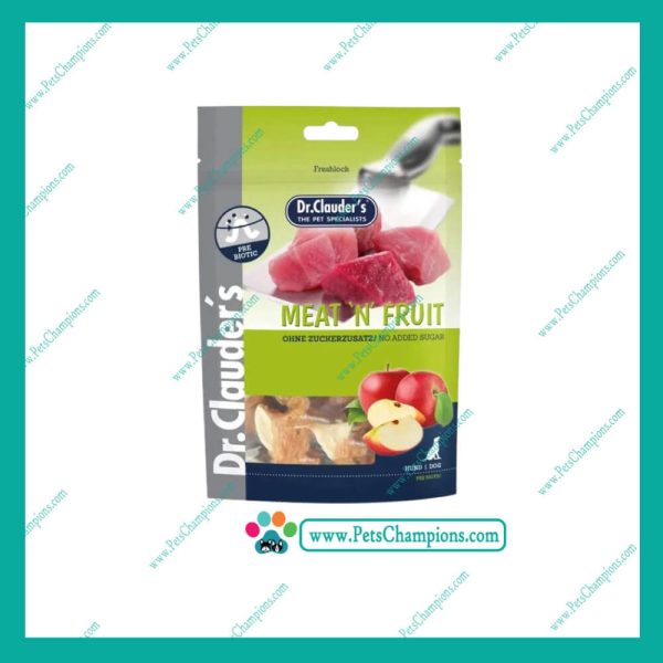 Dr. Clauder’s  Snack  Meat´n Fruit Apple & Chicken - Carne y Pollo c/ Manzana  80Gr