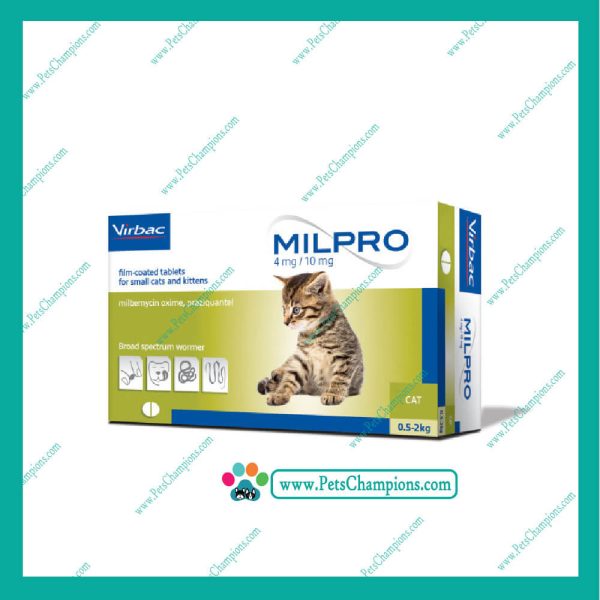Milpro Virbac 4mg x4 Tabletas