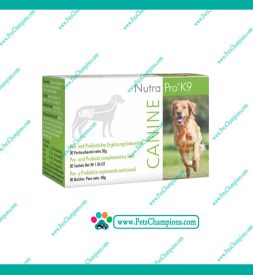 Nutra Pro k9 Probiótico – Prebiótico para Perros Caja de 30 Sobres / Unidad