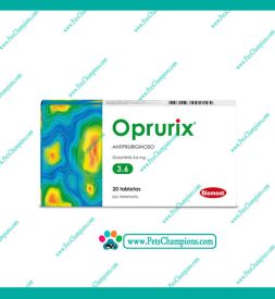 Biomont  Oprurix 3.6mg (Oclacitinib) para perros con alergias en la piel – Caja 20 Tabletas