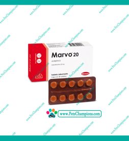 Biomont – Marvo 20 Antibiótico (Marbofloxacina) Caja 30Tab