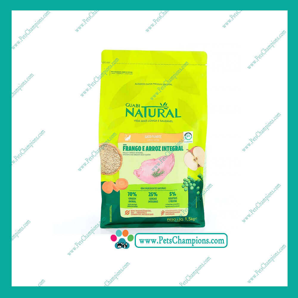 Guabi Natural Gatito Pollo y Arroz Integral 1.5kg